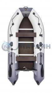 Лодка Ривьера 3400 СК Компакт светло-серый/графит