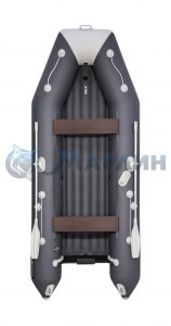 Лодка АКВА 3600 НДНД графит/светло- серый