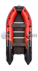 Лодка Ривьера 3600 СК Компакт красный/чёрный